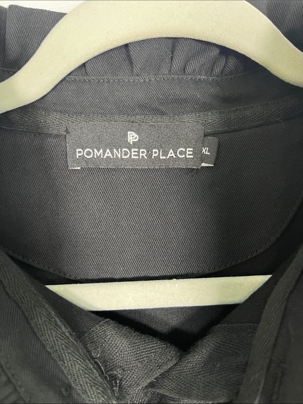 Pomander place Tuckernuck black terry ruffle neck Charlotte shirt dress sz XL - Picture 4 of 8